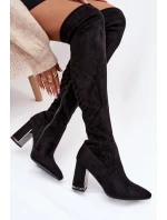 Dámské Eko Semišové Nad Koleno Boty S Přední Thamine Dámské Eko Semišové Nad Koleno Boty S Přední Thamine