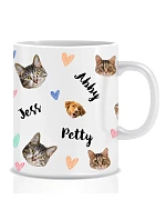 Personalizovaný klasický bílý keramický hrníček 300 ml s mazlíčky Personalizovaný klasický bílý keramický hrníček 300 ml s mazlíčky