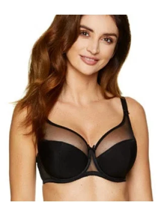 Dámská polovyztužená podprsenka Zara / B3 černá - Gorteks