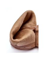 Dámské semišové kozačky na vysokém podpatku Kilrenita béžové - Seastar