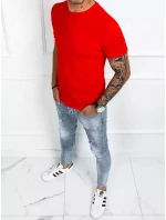 Pánské základní červené tričko FashionStreet RX4905