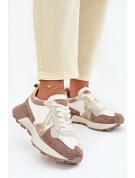 Dámské semišové tenisky Kobbo 66954 béžové