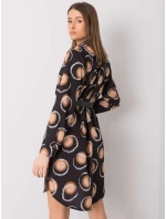 Šaty DHJ SK 12765.11 černá a béžová Šaty DHJ SK 12765.11 černá a béžová