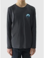 Chlapecké triko s dlouhým rukávem 4F - grafitové Chlapecké triko s dlouhým rukávem 4F - grafitové