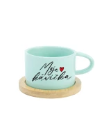 MOJE KÁVIČKA - mint hrníček makronka 200 ml
