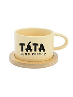 TÁTA MIMO PROVOZ - žlutý hrníček makronka 200 ml TÁTA MIMO PROVOZ - žlutý hrníček makronka 200 ml