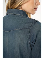 Kariban K 518 Denim halenka s dlouhým rukávem 20.K518 blue jean Kariban K 518 Denim halenka s dlouhým rukávem 20.K518 blue jean