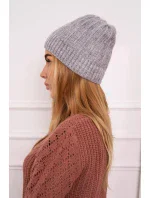 Fleecová čepice Anna K238 světle šedá