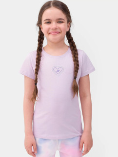 Dívčí tričko s potiskem 4FJSS23TTSHF384-52S lila - 4F