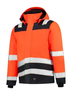 Midi Parka High Vis Bicolor pracovní bunda unisex fluorescenční oranžová