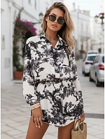 Dámská souprava s tričkem a šortkami Polský výrobek černá FashionStreet AY1179