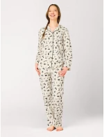 Pyžamo Key LNS 921 B26, dlouhé rukávy, velikosti XS–XL, zapínací Pyžamo Key LNS 921 B26, dlouhé rukávy, velikosti XS–XL, zapínací