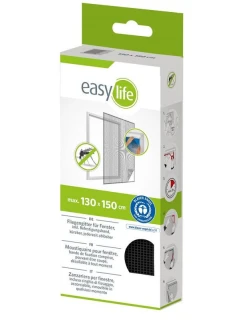 MOSKYTIÉRA DO OKNA 130X150 ČERNÝ POLYESTER + PÁSEK NA SUCHÝ ZIP