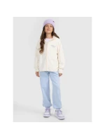 Dívčí volný fleece s kapucí 4F 4FJRAW25TFLEF444-11S