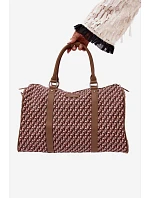 Vzorovaná Dámská Cestovní Taška Hnědá Nelle