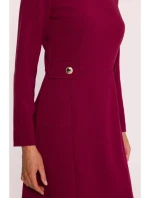 Dámské šaty S419 Bordó - Stylove Dámské šaty S419 Bordó - Stylove