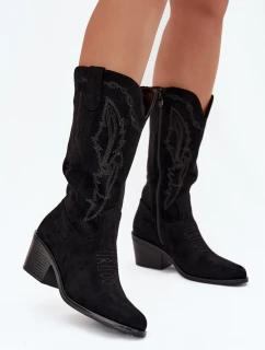 Kozačky na podpatku model 218488 Step in style