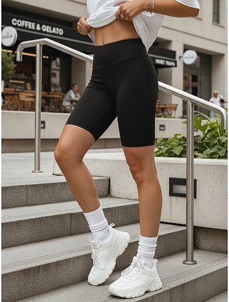 Dámské kalhoty s vysokým pasem, černé, FashionStreet SY0562 Dámské kalhoty s vysokým pasem, černé, FashionStreet SY0562