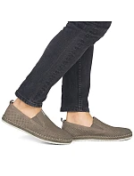 Pánské kožené mokasíny hnědé ažurové pohodlné Rieker B5286-25