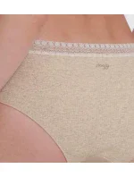 Dámské kalhotky GO Ribbed R Hipster C2P - GRAY - sv. béžové M013 - SLOGGI