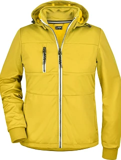 Daiber JN 1077 Dámská 3-vrstvá softshellová bunda "Maritim" 02.1077 sun yellow/navy/white