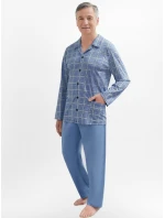 Pánské pyžamo Martel 403 Antoni III délka/r 3XL-4XL pyžamo na zip