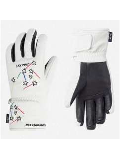 Rossignol W Sublim Lth Impr G white dámské rukavice