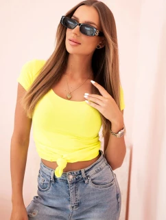 Dámská klasická bavlněná blůza s krátkým rukávem modrá