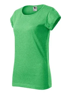 Fusion tričko dámské zelený melír