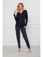 Italská móda Libra long length sp. barva:námořnická modrá/potisk Italská móda Libra long length sp. barva:námořnická modrá/potisk