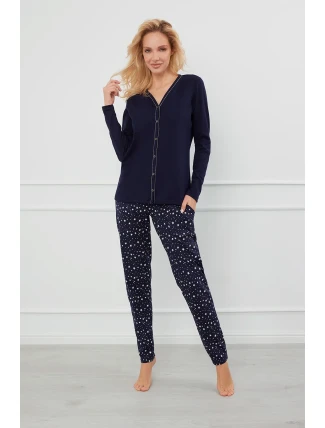 Italská móda Libra long length sp. barva:námořnická modrá/potisk Italská móda Libra long length sp. barva:námořnická modrá/potisk