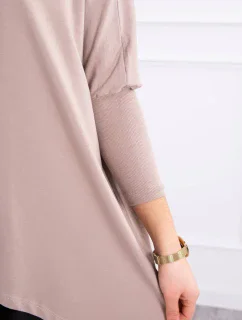 Oversize halenka tmavě béžová