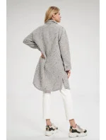 Dámský kabát M808 šedý - Figl