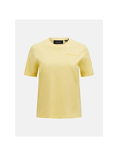 Tričko PEAK PERFORMANCE Original Small Logo Tee Women, žluté