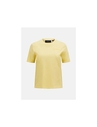Tričko PEAK PERFORMANCE Original Small Logo Tee Women, žluté Tričko PEAK PERFORMANCE Original Small Logo Tee Women, žluté