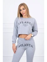 Atlanta šedá sada s potiskem