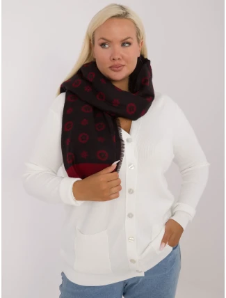 Šála AT SZ 1701.61 černo-červená Šála AT SZ 1701.61 černo-červená