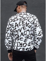 Pánská mikina bez kapuce bílá FashionStreet BX5768