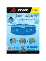 BAZÉN S OVÁLNÝM RÁMEM 300X76CM ENERO