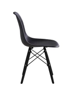 SKANDINÁVSKÁ ŽIDLE MATERA ČERNÁ KPL 2KS