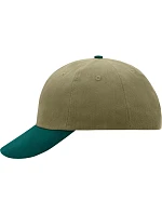 Daiber MB 6111 6 panelová raver kšiltovka 03.6111 beige/dark green Daiber MB 6111 6 panelová raver kšiltovka 03.6111 beige/dark green
