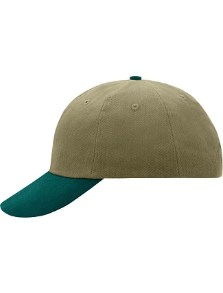 Daiber MB 6111 6 panelová raver kšiltovka 03.6111 beige/dark green Daiber MB 6111 6 panelová raver kšiltovka 03.6111 beige/dark green