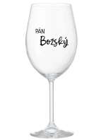 PÁN BOŽSKÝ - priehľadný pohár na víno 350 ml PÁN BOŽSKÝ - priehľadný pohár na víno 350 ml