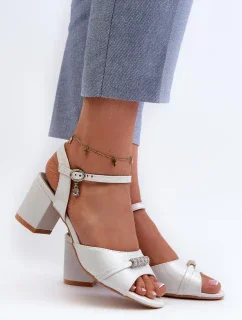 Sandály na podpatku model 196330 Step in style