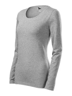 Slim triko dámské tmavě šedý melír