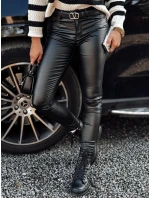 Dámské černé voskované kalhoty GLOSSTEP FashionStreet UY2194 Dámské černé voskované kalhoty GLOSSTEP FashionStreet UY2194