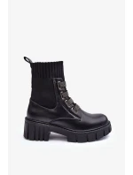Botky Workery s pružným svrškem Černá Kasseis Botky Workery s pružným svrškem Černá Kasseis