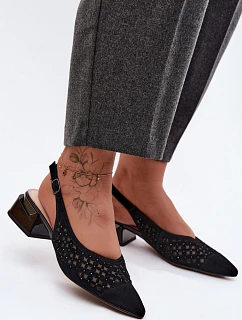Sandály na podpatku model 229716 Step in style