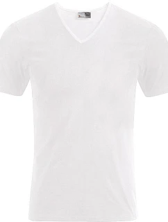 Promodoro 3082 Pánské tričko "Slim Fit" s výstřihem do V 40.3082 white
