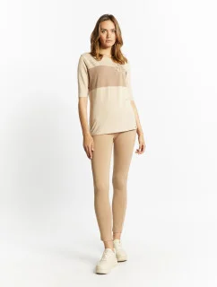 Dámské legíny TRU2440 béžové - Monnari